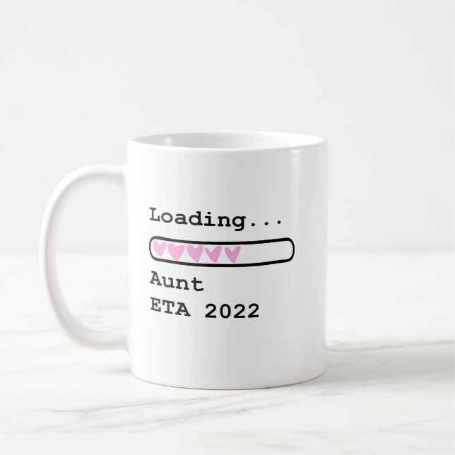 Loading Aunt ETA 2022 Baby Announcement Coffee Mug (Left)