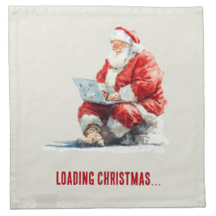 Loading Christmas Funny Santa Design Cloth Napkin