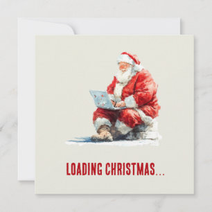 Loading Christmas Funny Santa Design Holiday Card