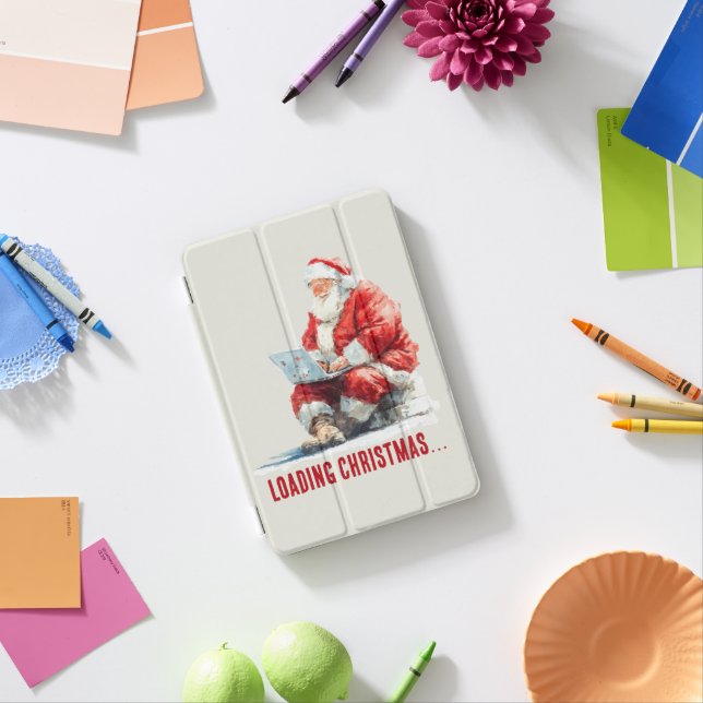 Loading Christmas Funny Santa Design iPad Mini Cover (In Situ)
