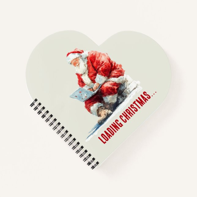 Loading Christmas Funny Santa Design Notebook (Front)