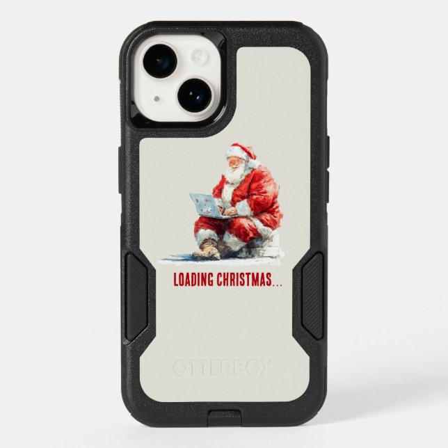 Loading Christmas Funny Santa Design Otterbox iPhone Case (Back)