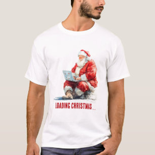 Loading Christmas Funny Santa Design T-Shirt