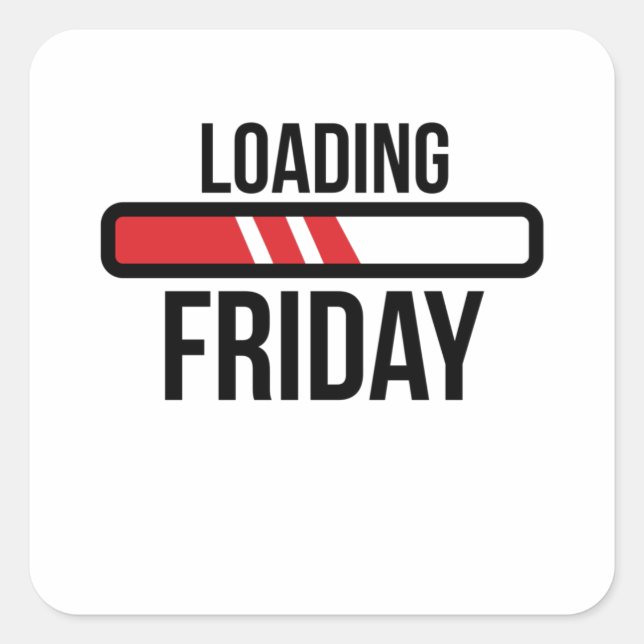 Loading Friday Square Sticker (Front)