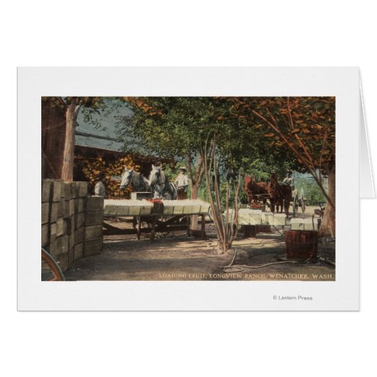 Loading Fruit at Longview Ranch Cards (Front Horizontal)