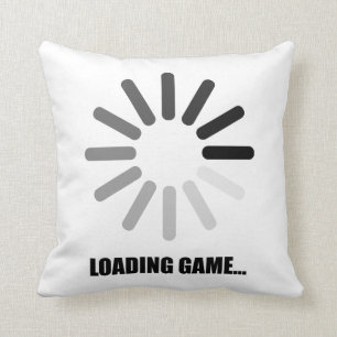 Loading game throw pillow