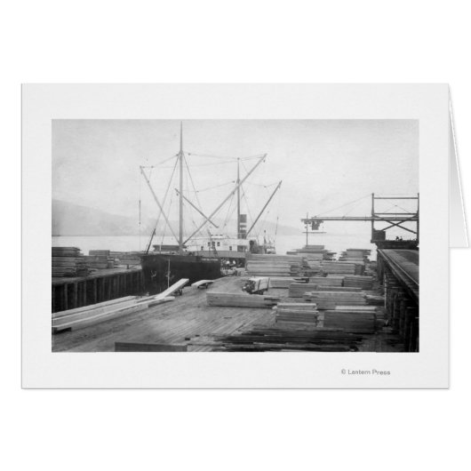 Loading Lumber in General Hubbard Ship Cards (Front Horizontal)