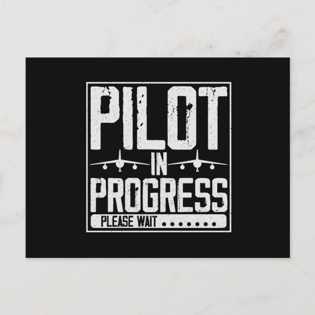 Loading… Pilot Upgrade in Progress Flight School Postcard (Front)