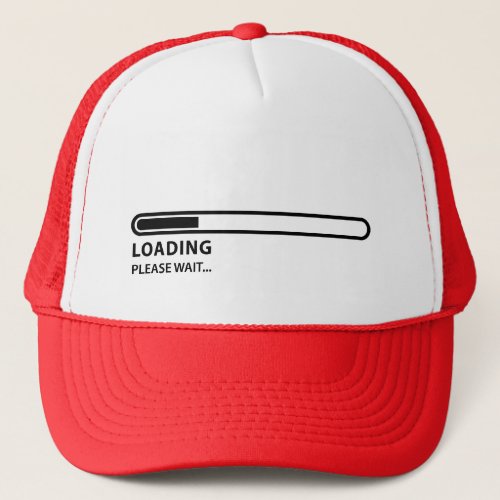 Loading Please Wait Gaming Trucker Hat