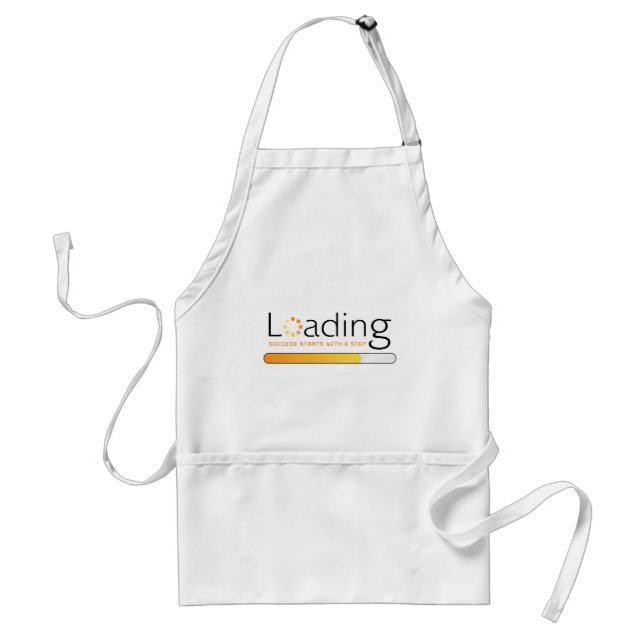 Loading - Success Starts With a Step Adult Apron (Front)