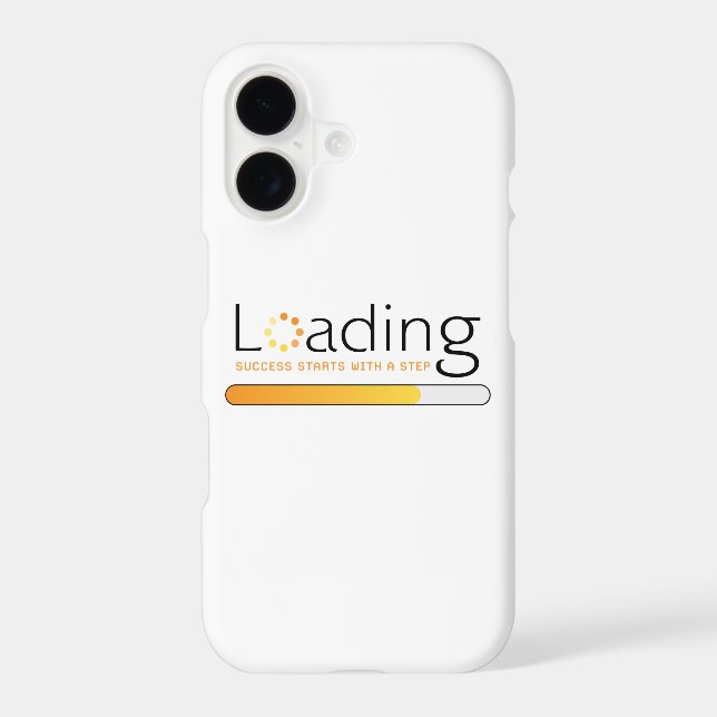 Loading - Success Starts With a Step Iphone Case (Back)