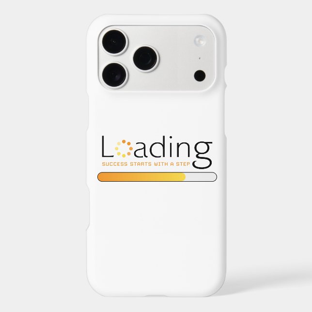 Loading - Success Starts With a Step Iphone Case (Back)