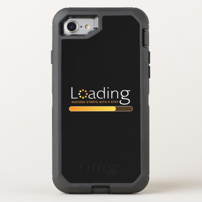 Loading - Success Starts With a Step Otterbox iPhone Case (Back)