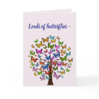 LOADS OF BUTTERFLIES GET-WELL CARD
