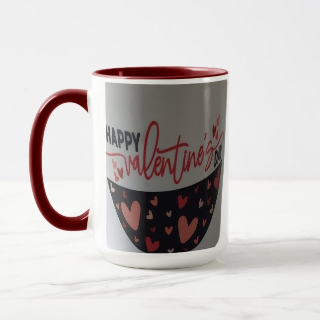 Loads of hearts Valentine mug (Left)