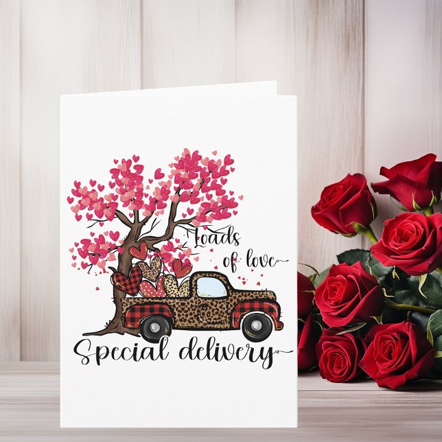 Loads of Love Heart Truck Valentine's day   Card (Creator Uploaded)