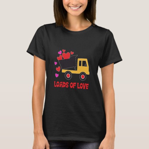 loads of love Toddler truck Valentines day for ki T_Shirt