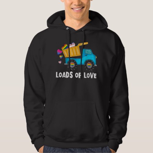 Loads Of Love Tractor Truck Trans LGBTQ Gay Pride  Hoodie