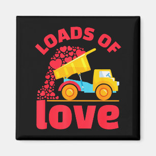 Loads Of Love Truck Hearts Valentines Day Kids Tod Magnet