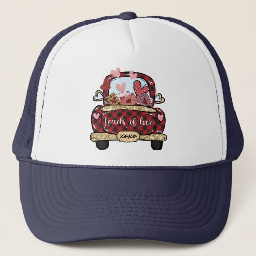 Loads of Love Valentines Day Trucker Hat