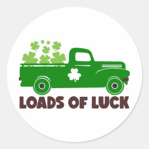 Loads of Luck 🍀✨ Classic Round Sticker