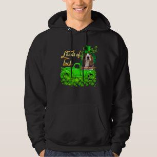 Loads Of Luck Truck Basset Hound St Patrick S Day Hoodie