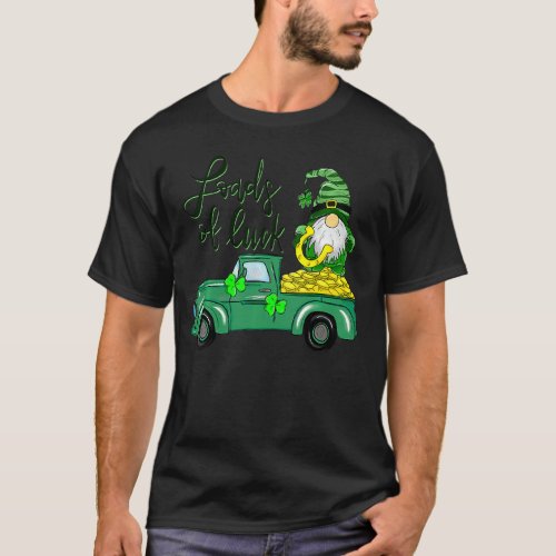 Loads Of Luck Truck Gnome St Patrick S Day Shamroc T_Shirt