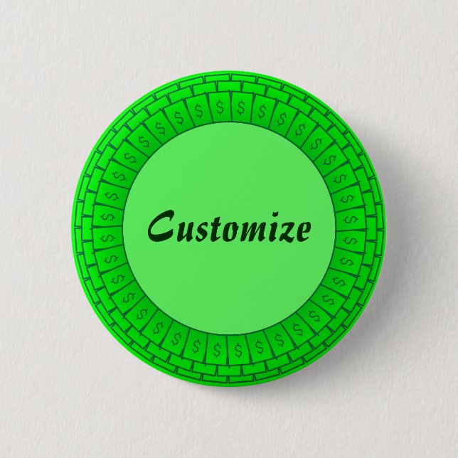 Loadz a' Money Template Pinback Button (Front)