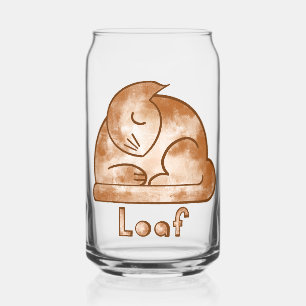 Loaf Cat Can Glass