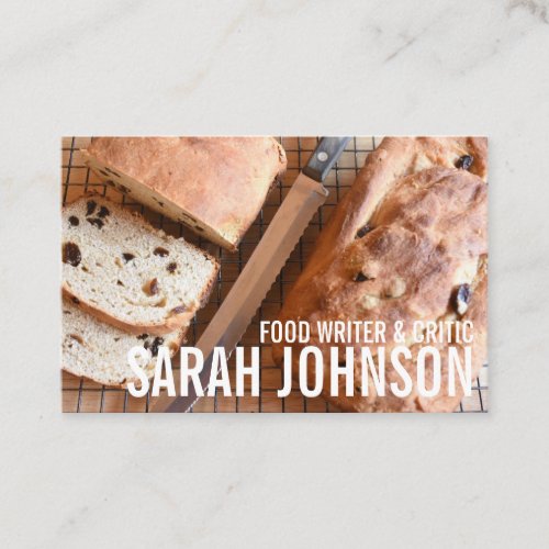 Loaf of Bread Baking Bakery Pastry Chef Food Blog Business Card