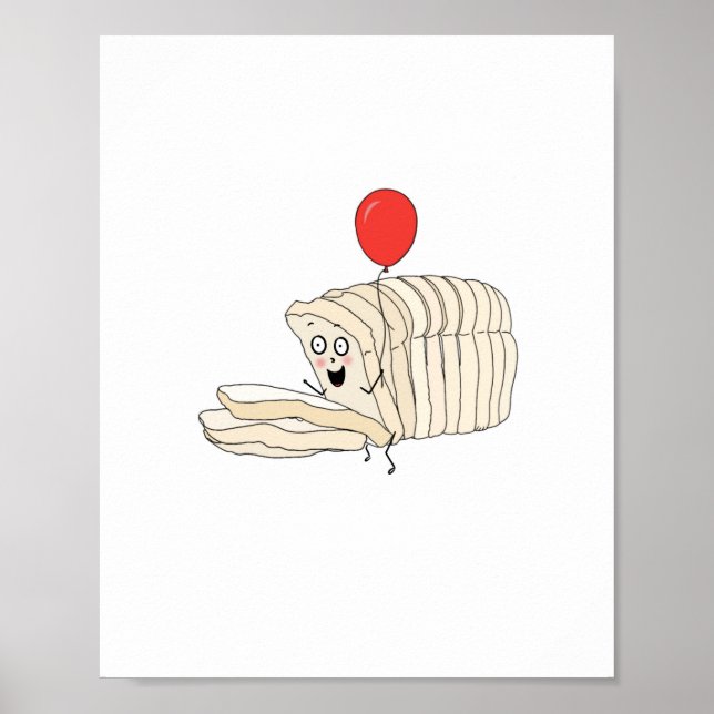 Loaf of bread, sliced bread themed poster (Front)