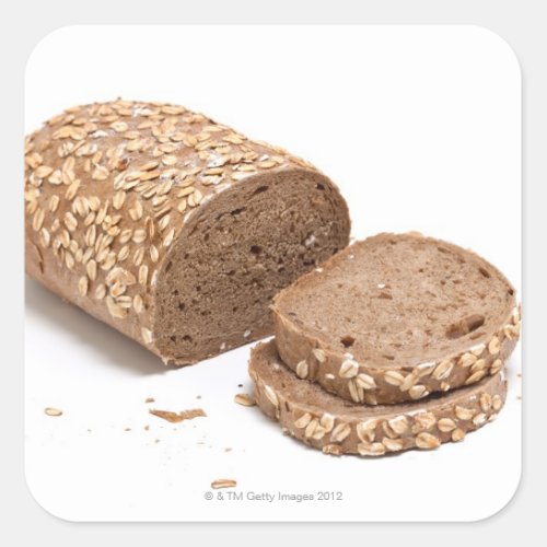 Loaf of bread square sticker