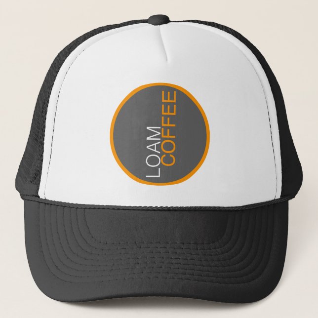 Loam Coffee Trucker Hat - b/w (Front)