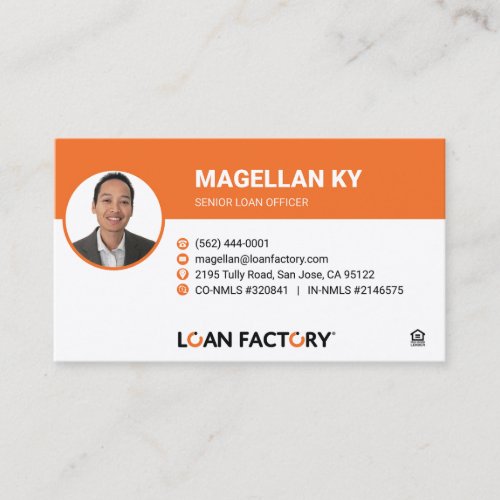 Loan Factory _ Mortgage Loan Officer Business Card