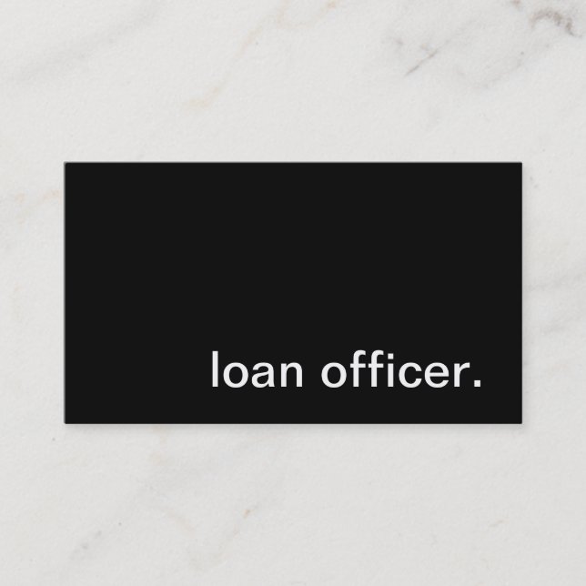 Loan Officer Business Card (Front)
