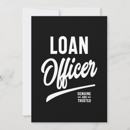 Loan Officer Job Title Gift Thank You Card