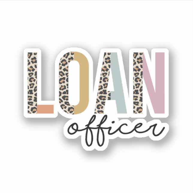 Loan Officer, Mortgage Loan Officer Sticker (Front)
