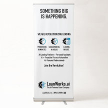 LoanWorks Revolution Vertical Retractable Banner