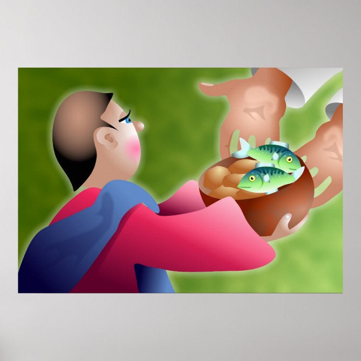 Loaves and Fishes Poster Zazzle