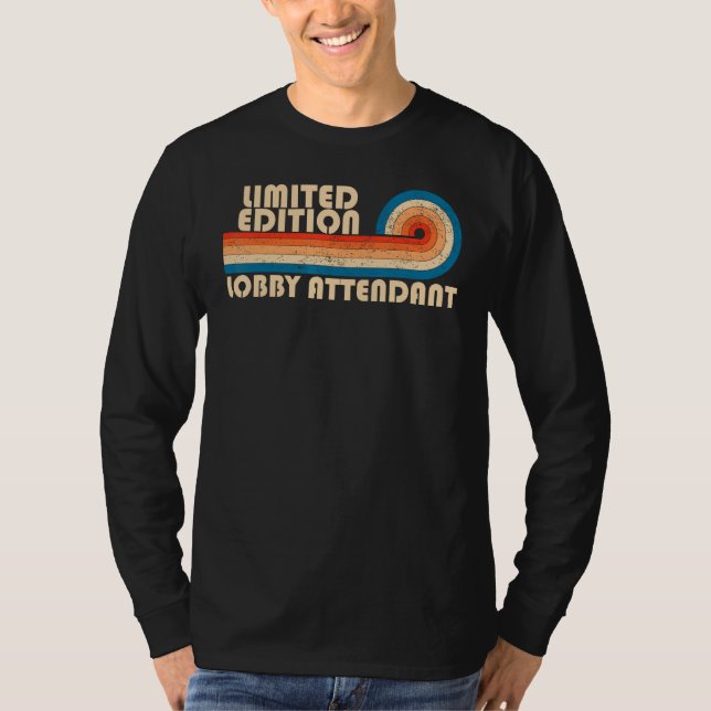 LOBBY ATTENDANT Funny Job Title Profession Birthda T-Shirt (Front)