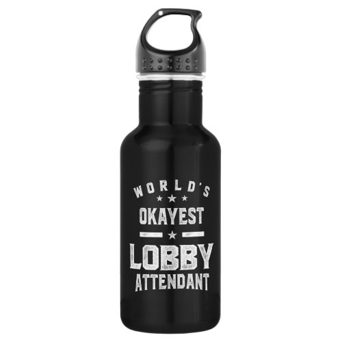 Lobby Attendant Job Title Gift Stainless Steel Water Bottle