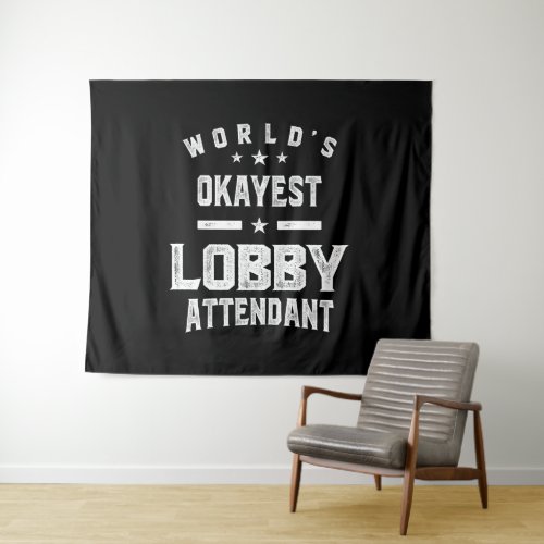 Lobby Attendant Job Title Gift Tapestry