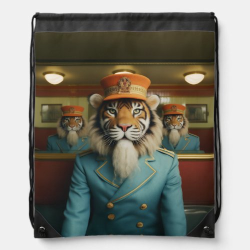 Lobby Tiger Drawstring Bag