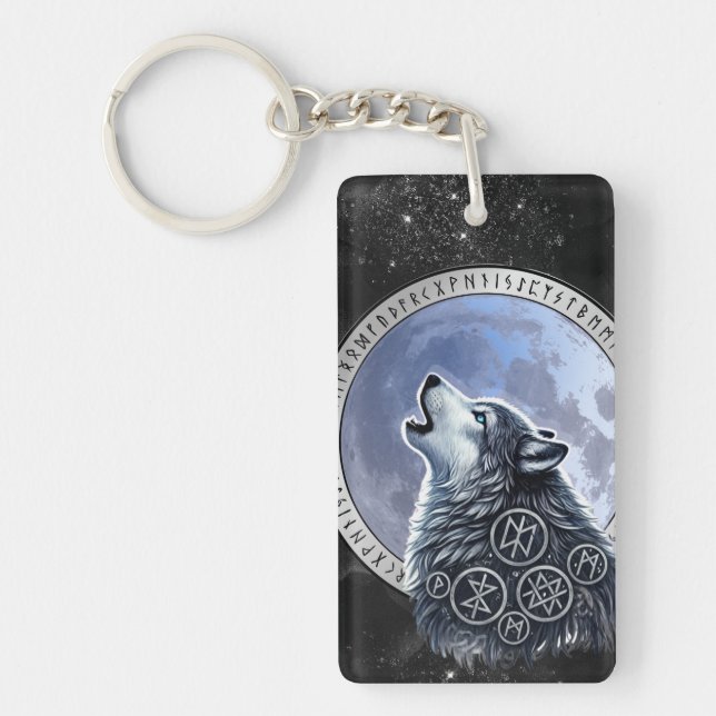 Lobo de Odín Keychain (Front)