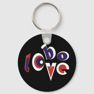 Lobo love keychain