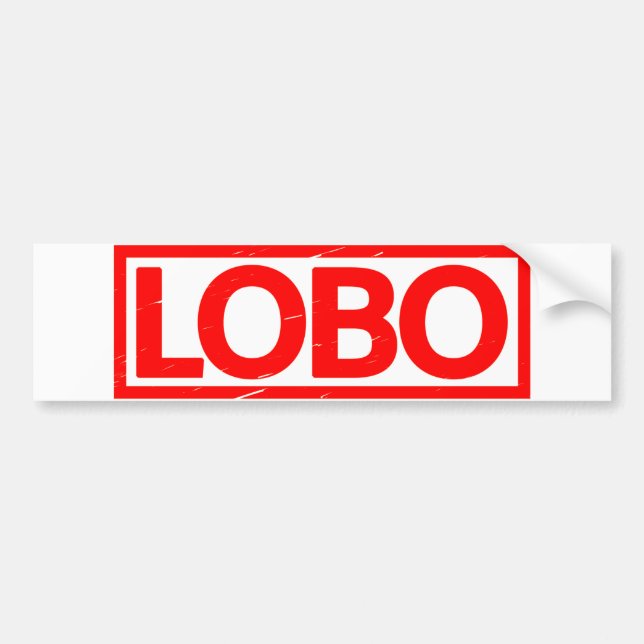 Lobo Stamp Bumper Sticker (Front)