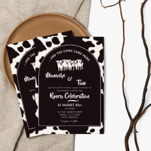 Lobola Roora African Traditional Wedding Cow Print Invitation
