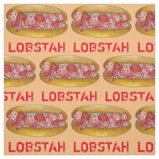 Lobstah Maine Lobster Roll Sandwich Seafood Food Fabric