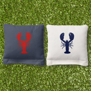 Lobstah Toss – Nantucket Watercolor Cornhole Board Bags