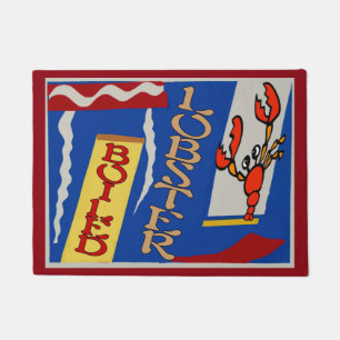 Lobster add name or address doormat